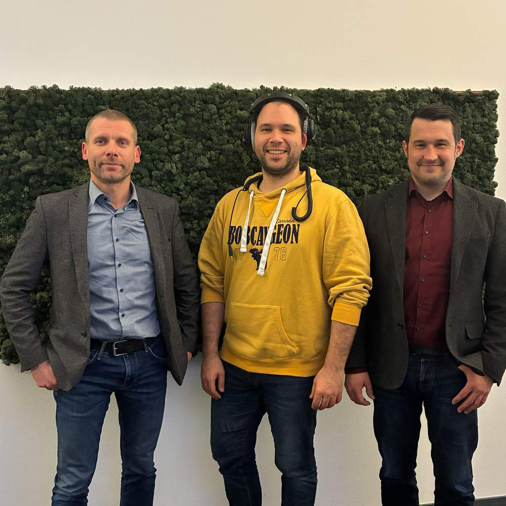 Moderator Jens Schneider im Gespräch mit Moritz Feier, Bereichsleiter Kommunikation und Marketing und Presssprecher der rnv und Frank Dommasch, Bereichsleiter Infrastruktur Moderator Jens Schneider im Gespräch mit Moritz Feier, Bereichsleiter Kommunikation und Marketing und Presssprecher der rnv und Frank Dommasch, Bereichsleiter Infrastruktur